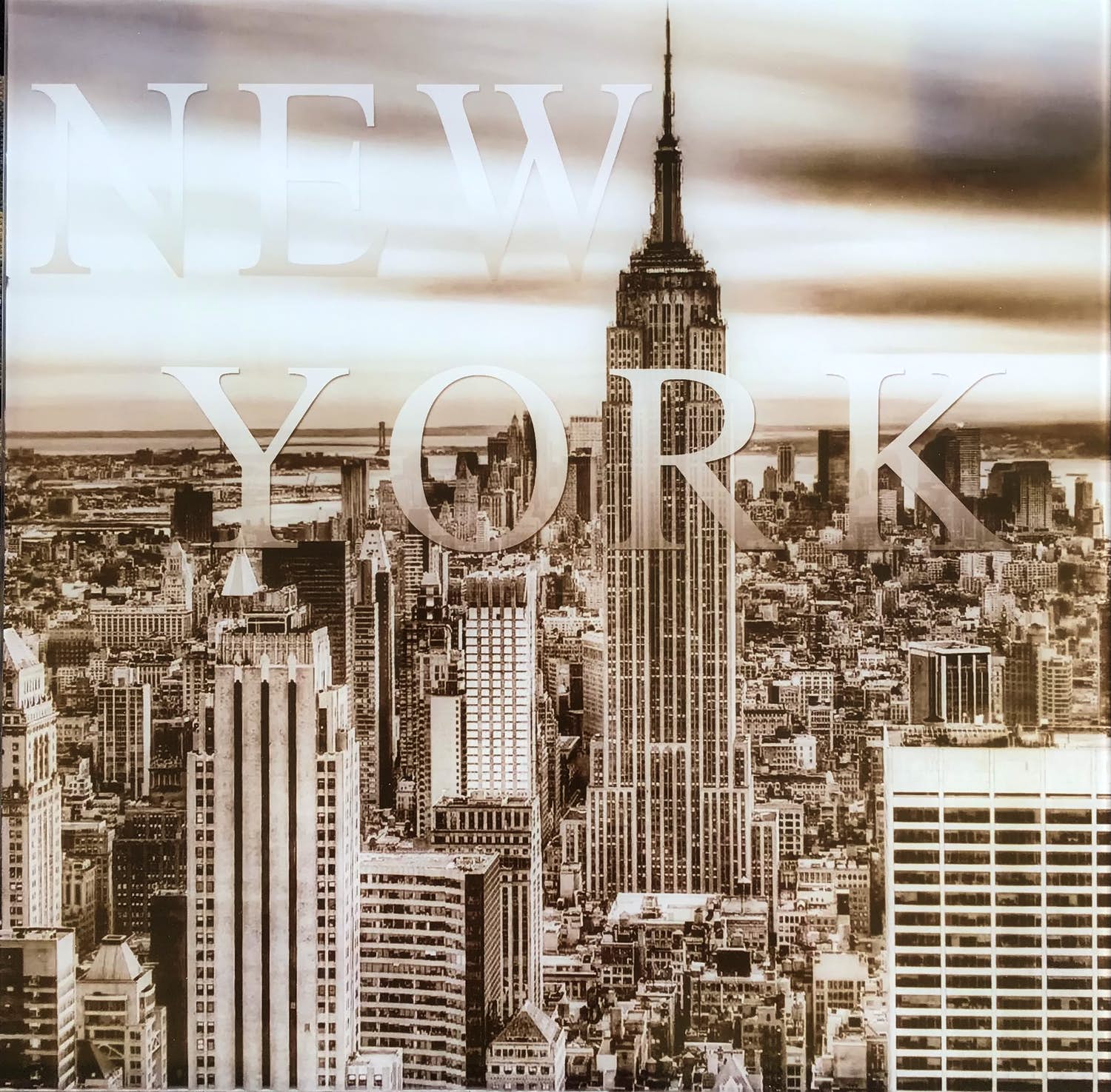 Niet of onleesbaar gesigneerd - New York skyline foto op gehard glas kopen? Bied vanaf 1!