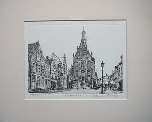 Buy Jan van Rijsewijk - Stadsgezicht Culemborg -ets-? Bid from 25!