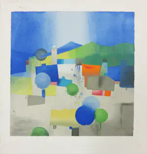 Heinz Hoffmann - Zeefdruk, Zonder titel kopen? Bied vanaf 1!