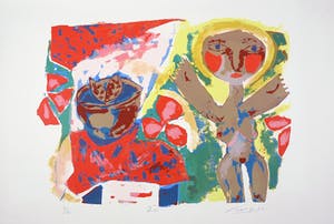 John Lie a Fo - Zeefdruk, Zonder titel kopen? Bied vanaf 1!