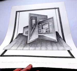 Gerhard Andrees - Two Opposing Views Meet (Zwei entgegengesetzte Betrachtungen begegnen sich) kopen? Bied vanaf 1!