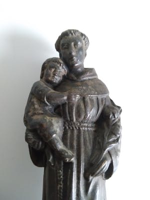 Brons (Onbekend) - oud verbronsd beeld van Antonius van Padua kopen? Bied vanaf 1!