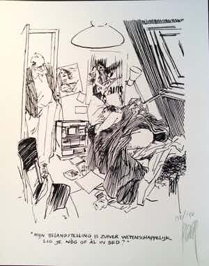 Peter van Straaten - mijn belangstelling is zuiver wetenschappelijk lig je nog of al in bed verkocht voor € 55!