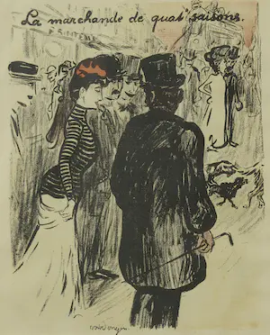 Kees van Dongen - Litho uit L'Assiette au beurre, La marchande de quatre saisons kopen? Bied vanaf 50!