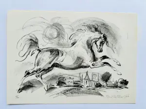 Emil Kotrba - Lot van twee paarden litho's kaufen? Bieten Sie von 55!