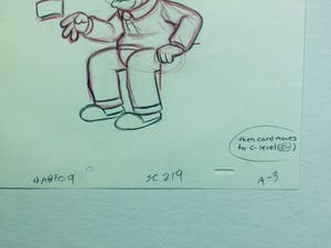 Matt Groening - originele productie tekening, The Simpsons, Abraham Grandpa Simpson kopen? Bied vanaf 60!