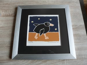 Hans Innemee - Zeefdruk. Titel, "Duck". kopen? Bied vanaf 50!