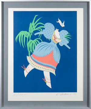 Robert Indiana - Litho, Angel More uit Mother of us All - Ingelijst kopen? Bied vanaf 1!