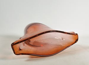 Bibi Smit - Oranje glazen vaas met luchtbelletjes kopen? Bied vanaf 80!