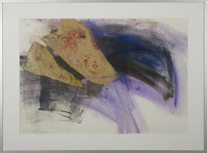 Wim de Bruin - Gemengde techniek op papier, Abstracte compositie - Ingelijst kopen? Bied vanaf 1!