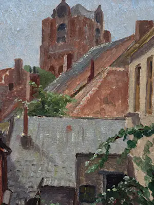 Augustinus van der Linde - Binnenplaats. Wijk bij Duurstede. kopen? Bied vanaf 59!