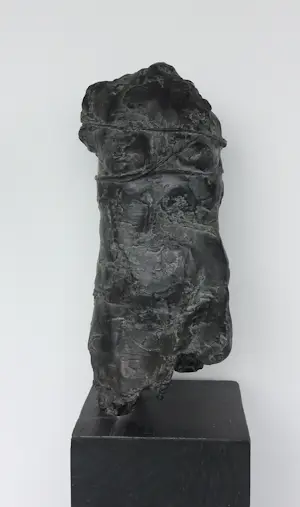 Kiny Copinga - Brons, Vrouwelijke torso in draad gewikkeld (Groot!) kopen? Bied vanaf 1400!