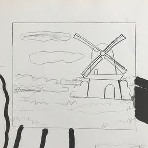 Reinier Lucassen - Lithografie - Gesigneerd - "Groeten uit Holland" - 1966 - 22/50 kopen? Bied vanaf 1!