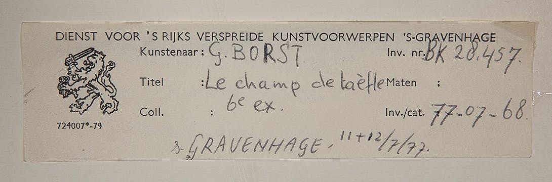 Gunther Borst - Zeefdruk op papier - Le champ de trÃ©fle - Gesigneerd l.o. - BKR Den Haag kopen? Bied vanaf 15!