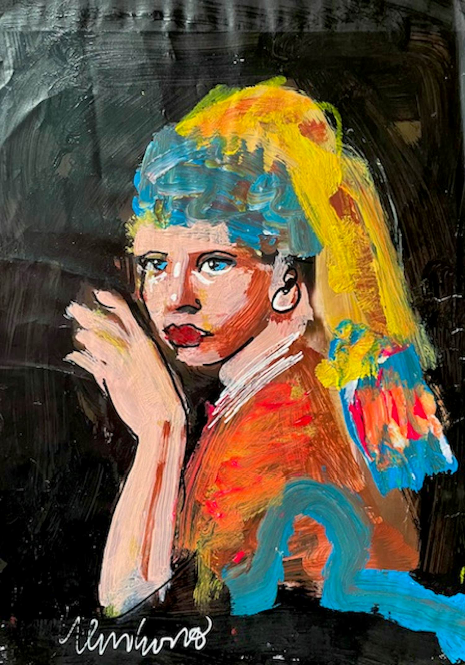 Peter Klashorst - Meisje met de Parel kopen? Bied vanaf 150!