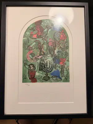 Marc Chagall - Litho's van de ramen van de synagoge van het Hadassah ziekenhuis in Jerusalem kopen? Bied vanaf 750!
