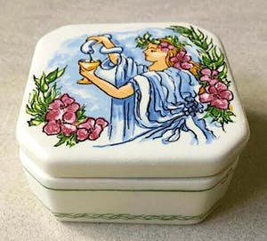 Plateelbakkerij Zenith - en Regina - Schaal en Sieraden-/Pillendoosje kopen? Bied vanaf 1!
