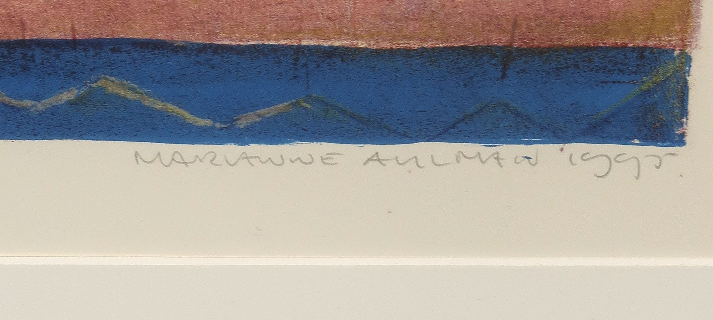 Marianne Aulman - Litho, Aglia II - Ingelijst kopen? Bied vanaf 1!