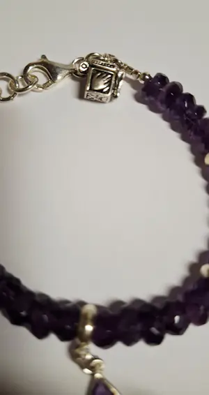 Nieuwe zilveren bedel Armband van natuurlijke facetgeslepen Amethist kopen? Bied vanaf 125!