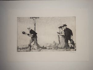 Georg Erler - (1871-1950), " vor Gott sind alle gleich" Radierung signiert kopen? Bied vanaf 75!