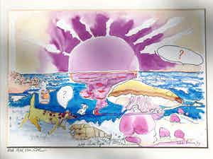 Lieve Prins - Een persoonlijk werk van Lieve Prins "a Day at the Beach" -Voor Max, van Lieve. verkocht voor € 45!