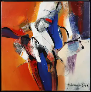 Peter Meijer - Acryl op doek, Zonder titel - Ingelijst kopen? Bied vanaf 1!