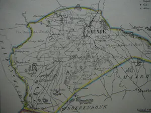 Jacob Kuyper - Plattegrond Gemeente Leende 1865 kopen? Bied vanaf 30!