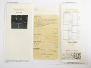 Diamanten set - Halsketting en oorbellen kopen? Bied vanaf 5500!