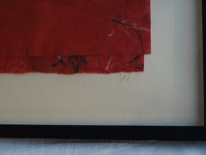 Maggy Voorsluys-Gomez - Collage en acrylverf , “Hiroshima” – ingelijst - 1992 kopen? Bied vanaf 50!