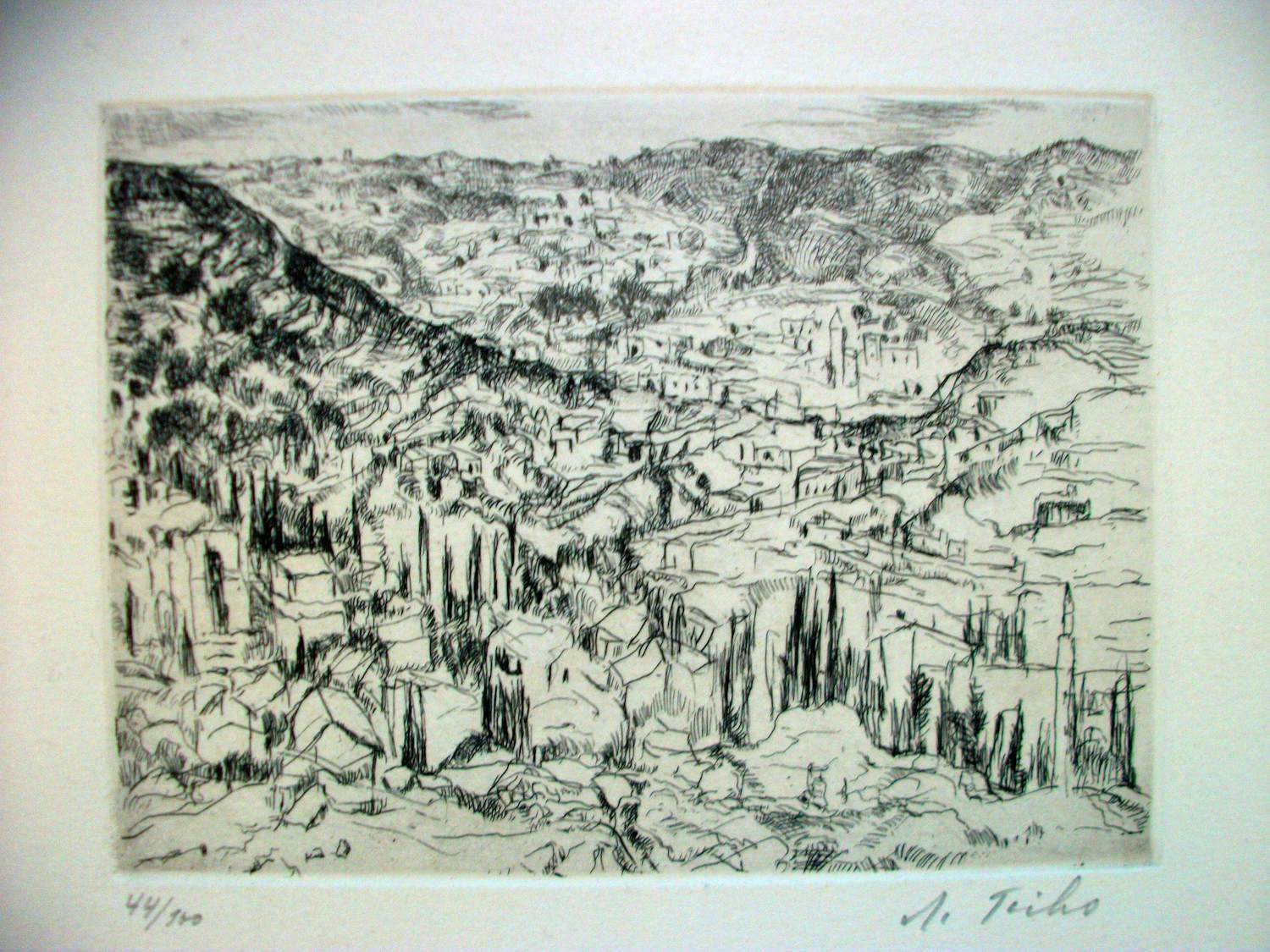 Anna Ticho - Jerusalem mountains, Radierung auf Bütten kopen? Bied vanaf 240!