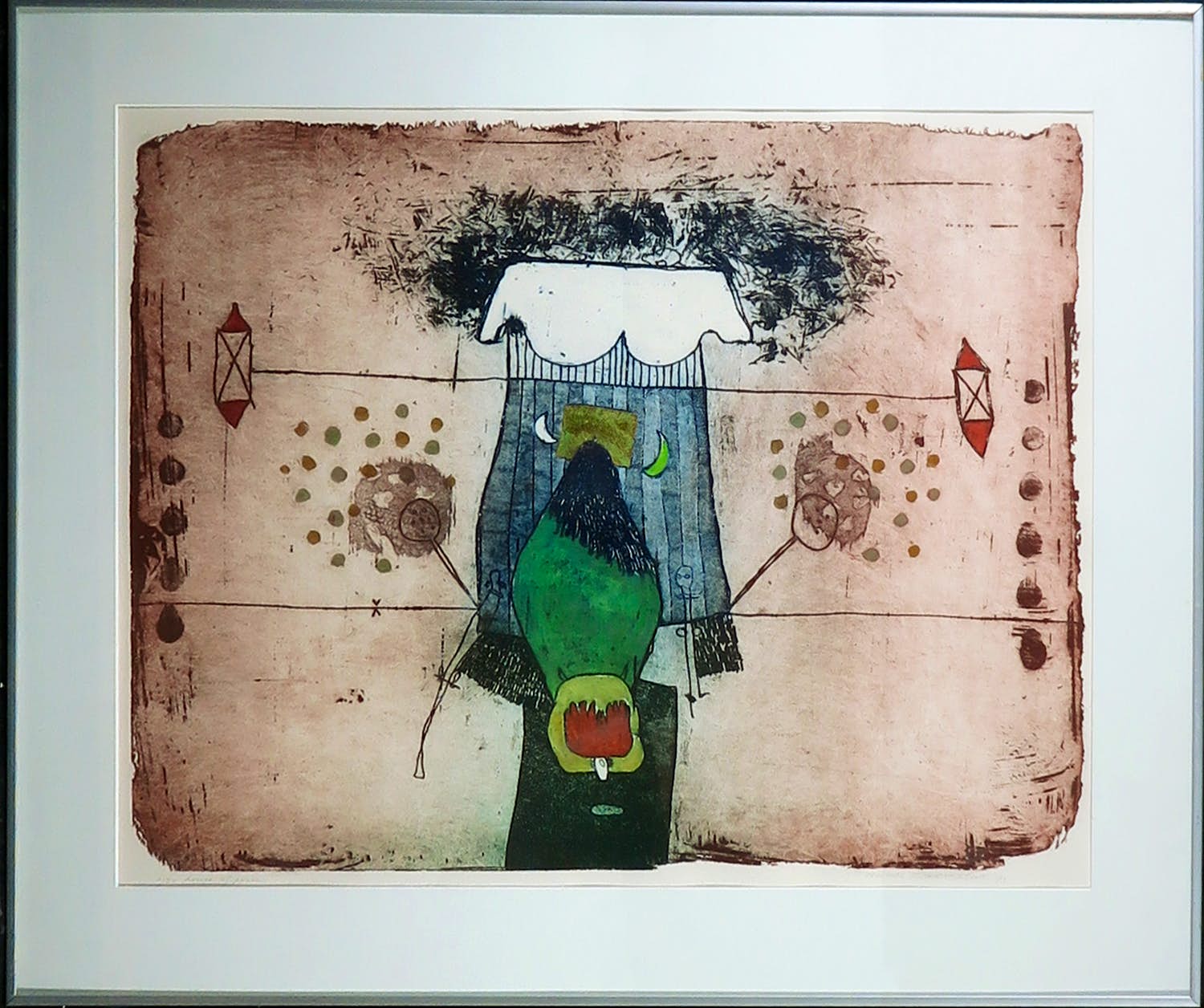 Michel van Overbeeke - Kleurenets, House of peace - Ingelijst kopen? Bied vanaf 100!