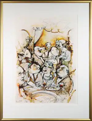 Guy Olivier - Giclée, Food - Ingelijst (Groot) Galerieprijs €550 verkauft für € 129!