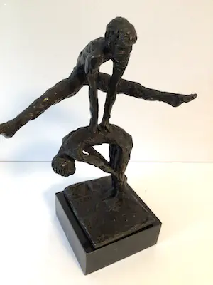 Astrid Veldhuyzen-Koppen - Sculptuur “ De Bokkensprong “ kopen? Bied vanaf 89!