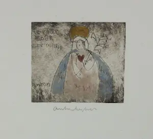 Anton Heyboer - Ets, Zonder titel - Ingelijst kopen? Bied vanaf 200!