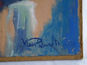 Klaas Pijlman - Olieverf op papier , Bos – 1968 kopen? Bied vanaf 35!