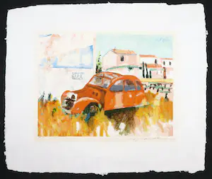 Willem Brauck - Zeefdruk, Deux Chevaux kopen? Bied vanaf 1!