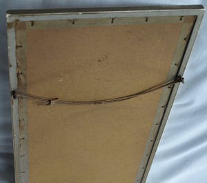 Niet of onleesbaar gesigneerd - Ingelijste gouache, Landschap – gesigneerd (Du Chattel?) - oud - kopen? Bied vanaf 1!