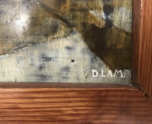 Dagmar Lampe - Gemengde techniek op paneel, Zonder titel kopen? Bied vanaf 10!