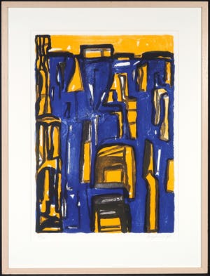 Theo Kuijpers - Zeefdruk, Zonder titel - Ingelijst kopen? Bied vanaf 50!