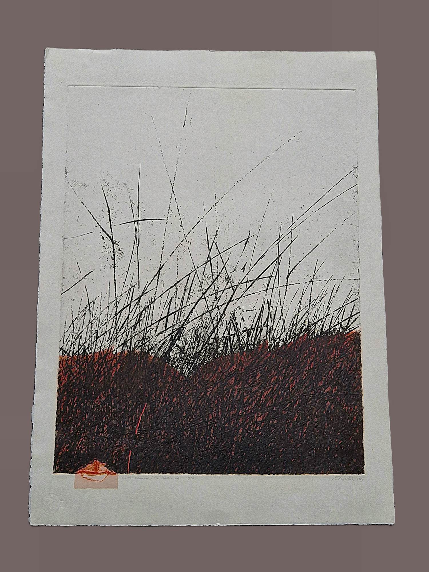 Andrzej Pietsch - Große handkolorierte Radierung "The Black - Red" sehr limiet. auflage (50) kopen? Bied vanaf 148!