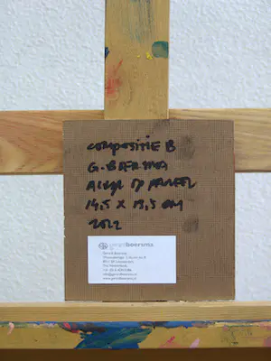 Gerard Boersma - Compositie B (Vrouw kijkend naar schilderij van Piet Mondriaan) kopen? Bied vanaf 75!