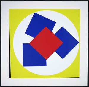 Bob Bonies - Zeefdruk, Z.t. Geometrisch Abstractie kopen? Bied vanaf 60!