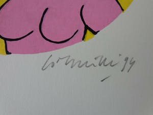 Corneille - TYPISCHE FIGURATIE / KLEURLITHO / 30x21cm / SIG / 1994 kopen? Bied vanaf 65!