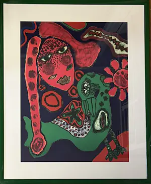 Corneille - Zeldzame oude lithografie, Les yeux noirs, 1973 kopen? Bied vanaf 800!