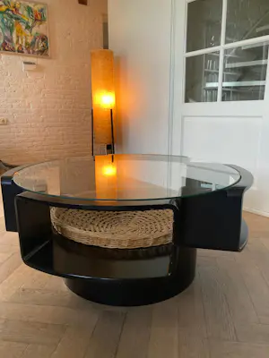 Jean Maneval - Space Age UFO salontafel Curver, by Jean Maneval kopen? Bied vanaf 1100!