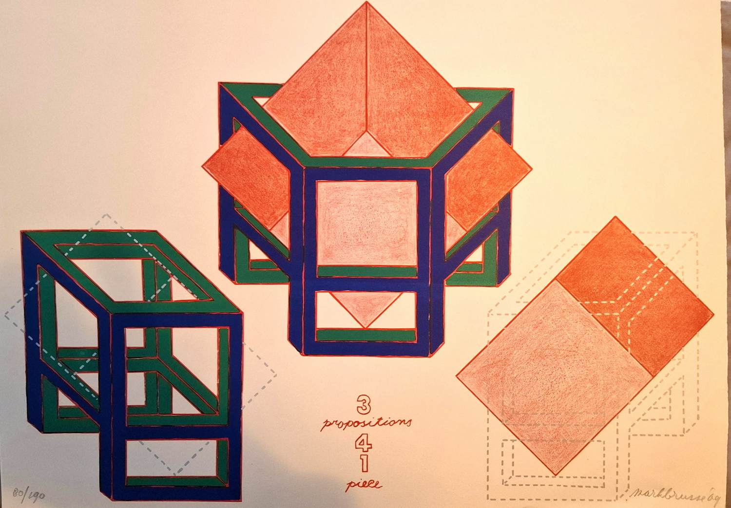 Mark Brusse - 3 propositions 4 1 piece kopen? Bied vanaf 68!