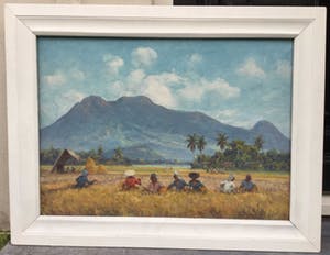 Niet of onleesbaar gesigneerd - C2993-2, Indonesisch landschap kopen? Bied vanaf 10!