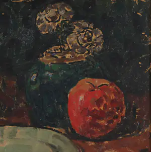 Nico van Rijn - Stilleven met bord en appel kopen? Bied vanaf 350!