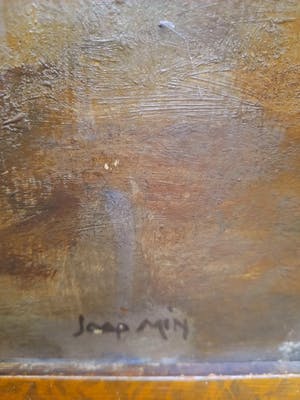 Jaap Min - Jaap Min (1914-1987) - Man met orgel kopen? Bied vanaf 200!