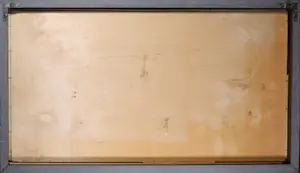 Pim Lenos - Olieverf op paneel, Compositie in blauw en rood - Ingelijst (Groot) kopen? Bied vanaf 400!